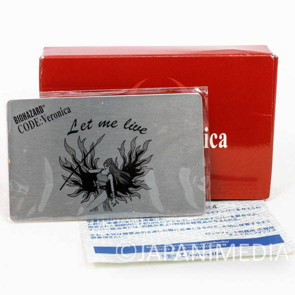 RESIDENT EVIL Biohazard Code:Veronica- Limited Rockfort Prison Metal Plate JAPAN Japanimedia Store FRONT