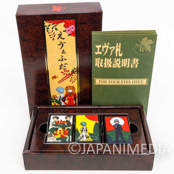 Retro RARE! Evangelion Evafuda (Hanafuda) Card Game 48pc JAPAN Japanimedia Store FRONT