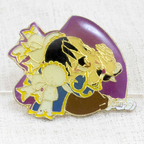 [JUNK ITEM/BROKEN] Street Fighter 2 Metal Pins Badge Chun Li Capcom Character JAPAN Japanimedia Store FRONT