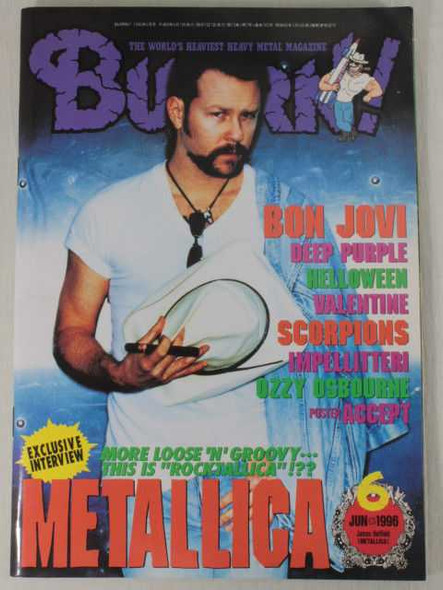 1996/06 BURRN! Japan Rock Magazine BON JOVI/SCORPIONS/IMPELLITTERI Japanimedia Store FRONT