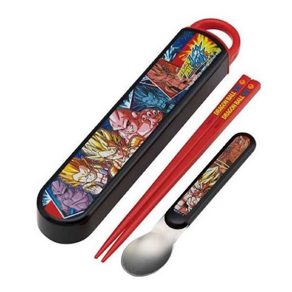 Dragon Ball Kai Chopsticks & Spoon in Case Set Majin Boo JAPAN Japanimedia Store FRONT