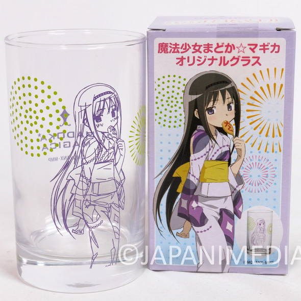Puella Magi Madoka Magica Homura Akemi Yukata Glass JAPAN ANIME Japanimedia Store Front