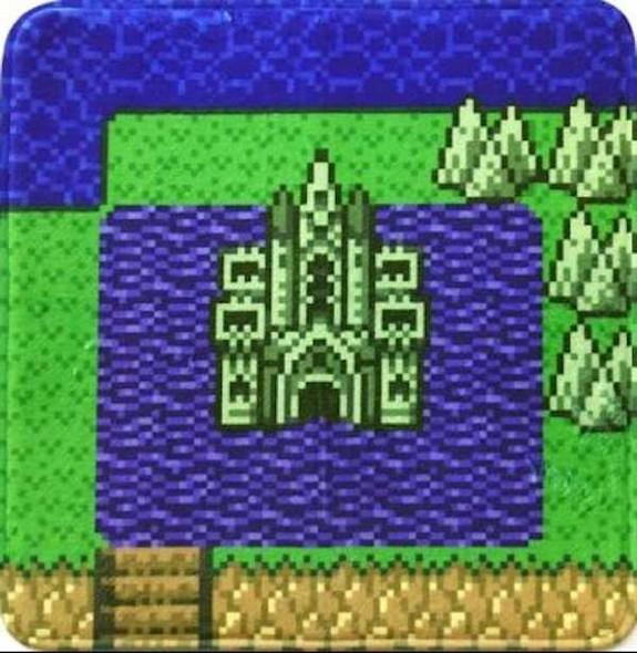 Dragon Quest Floor Mat Dot Dragonlord Castle Ryuoh JAPAN GAME Japanimedia Store FRONT