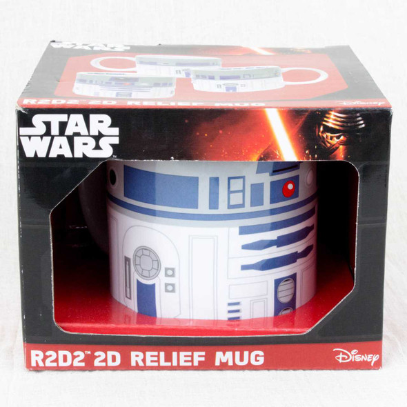 STAR WARS R2-D2 Ceramic 2D Relief Mug Hot Toys ZEON MOVIE SF Japanimedia Store FRONT