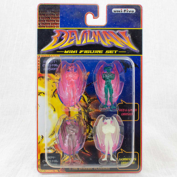 Devilman Clear Color Mini Figure 4pc Set Unifive JAPAN MANGA MANGA GO NAGAI Japanimedia Store FRONT