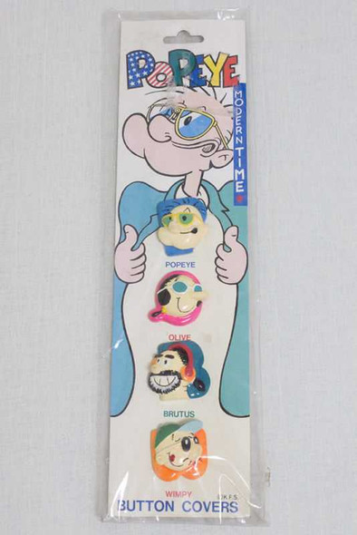 RARE! Popeye Button Cover Modern Time K.F.S. Japanimedia Store FRONT