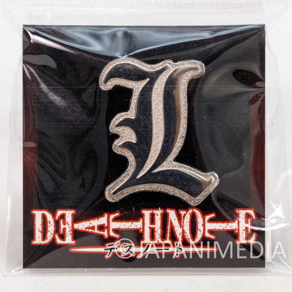RARE! Death Note L Logo Mark Pins JAPAN ANIME MANGA Japanimedia Store FRONT