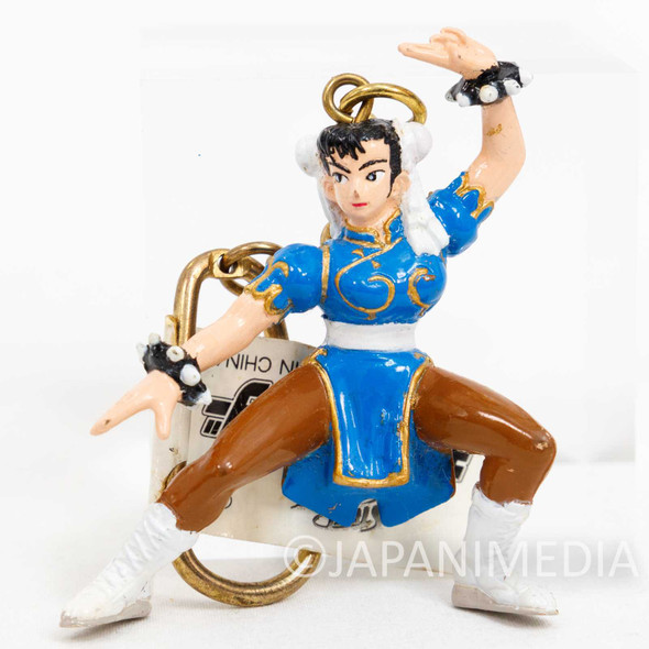 Retro RARE Street Fighter 2 Chun-Li Mini Figure Key Chain JAPAN GAME CAPCOM Japanimedia Store FRONT