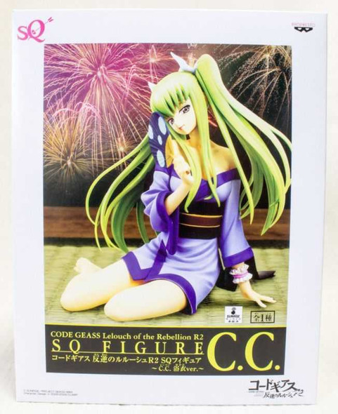Code Geass R2 C.C. Yukata Kimono Ver. SQ PVC figure Banpresto JAPAN ANIME MANGA