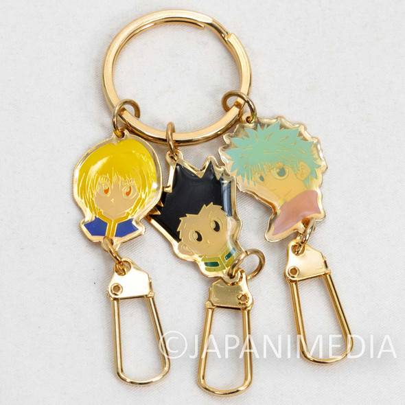 HUNTER x HUNTER Gon Kurapika Killua Metal Keychain Jump Festa 2001 Japanimedia Store FRONT