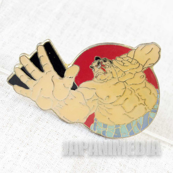 Street Fighter 2 Metal Pins Badge E. Honda Capcom Character JAPAN GAME 3 Japanimedia Store FRONT