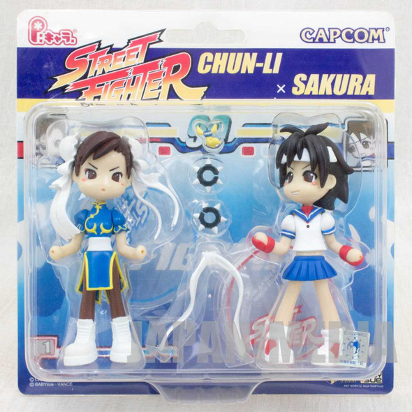 Street Fighters Chun-Li & Sakura P:Chara Figure Capcom JAPAN ANIME Japanimedia Store FRONT