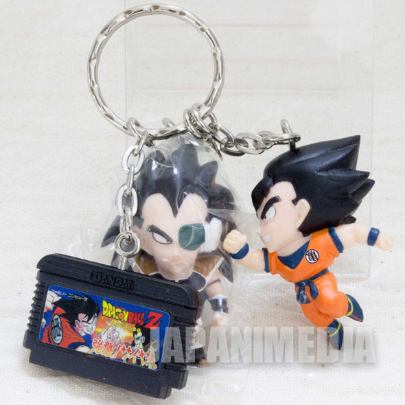 Dragon Ball Z Gokou & Raditz & Famicom Cassette Figure Keychain Banpresto 2 Japanimedia Store FRONT