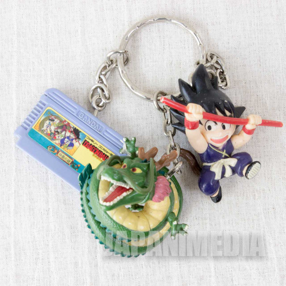 Dragon Ball Gokou & Shenron & Famicom Cassette Figure Keychain Banpresto JAPAN 2 Japanimedia Store FRONT