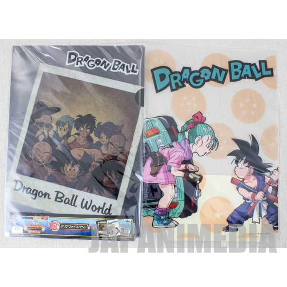 Dragon Ball Z Dragon Ball World Clear Folder File & Sticker [Gokou,Bulma,Vegeta,Piccolo] JAPAN ANIME MANGA Japanimedia Store FRONT