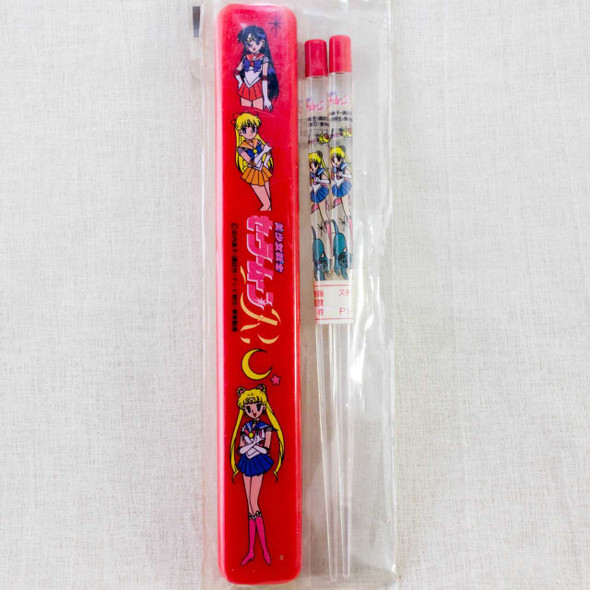 Retro RARE! Sailor Moon Chopsticks & Case Set (for children) JAPAN ANIME MANGA Japanimedia Store FRONT