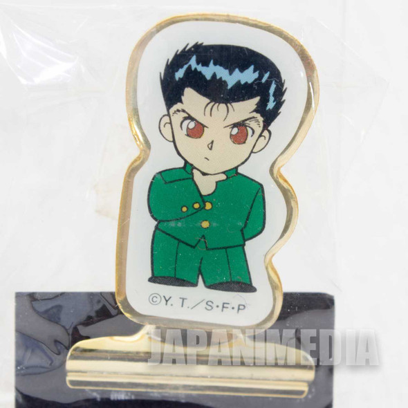 Retro RARE Yu Yu Hakusho Yusuke Urameshi Paper Clip Movic JAPAN ANIME MANGA Japanimedia Store FRONT