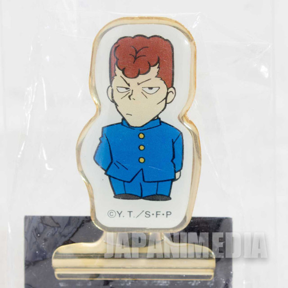 Retro RARE Yu Yu hakusho Kazuma Kuwabara Paper Clip Movic JAPAN ANIME MANGA Japanimedia Store FRONT