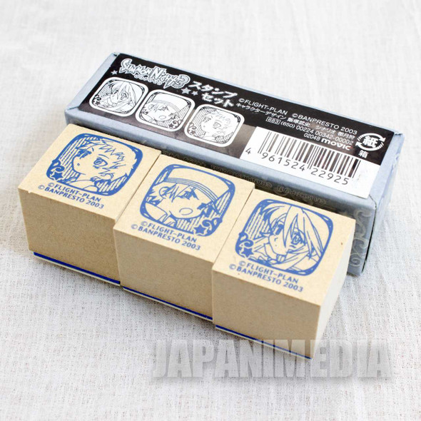 Summon Night 3 Stamp 3pc Set [Aty / Will Martini / Nup Martini] PS2 JAPAN GAME Japanimedia Store FRONT