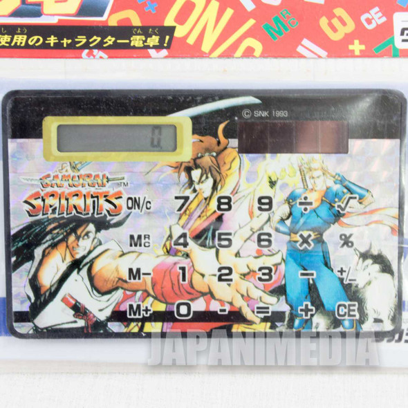 Retro RARE! Samurai Shodown Card Solar Calculator SNK TAKARA JAPAN SHODOWN Japanimedia Store FRONT