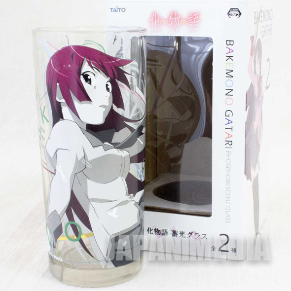 Bakemonogatari Phosphorescent Glass [ Hitagi Senjogahara ] JAPAN Japanimedia Store FRONT