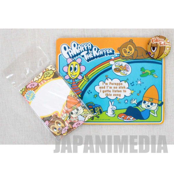 Parappa The Rapper Mouse pad PINS Mini Envelope Set JAPAN GAME Japanimedia Store FRONT