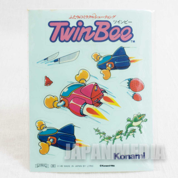 Rare!! TwinBee Sticker Seat Konami 1986 JAPAN NES FAMICOM Japanimedia Store FRONT