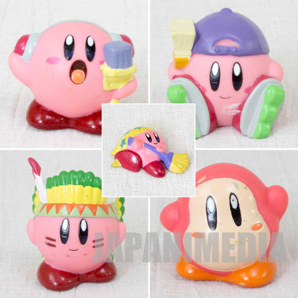 Kirby Super Star Kirby & Waddle Dee Figure 4pc + Magnet Set NINTENDO JAPAN GAME Japanimedia Store FRONT