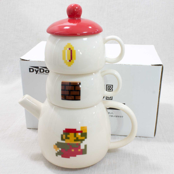RARE! Super Mario Bros. Pot Tower Mug Set Club Dydo JAPAN GAME NINTNEDO NES Japanimedia Store FRONT