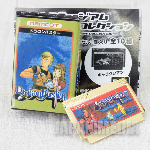 Dragon Buster Namco Museum Cassette Pins Collection BANDAI JAPAN FAMICOM NEC Japanimedia Store FRONT