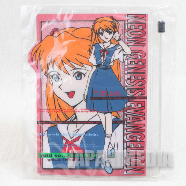 Retro RARE Evangelion Asuka Langley Mini Clear pouch Bag JAPAN ANIME Japanimedia Store FRONT