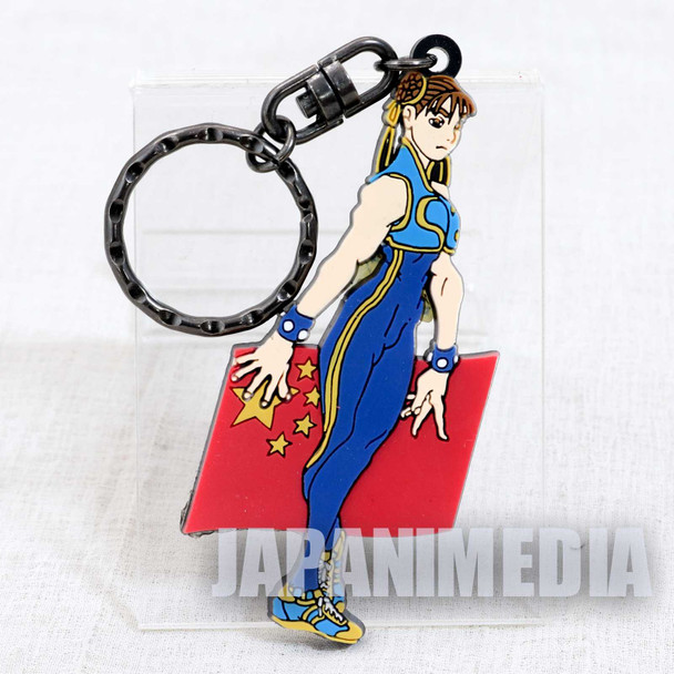 RARE! Street Fighter ZERO Chun-Li Rubber Mascot Key Chain JAPAN GAME CAPCOM Japanimedia Store FRONT