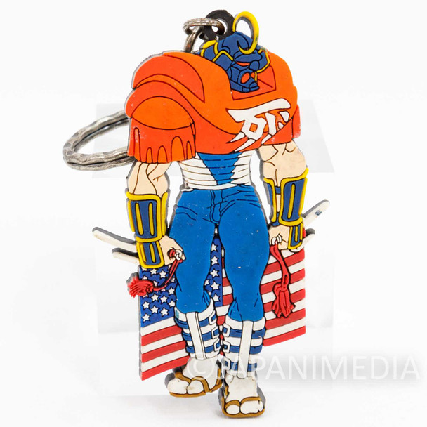 RARE! Street Fighter ZERO Sodom Rubber Mascot Key Chain JAPAN GAME CAPCOM Japanimedia Store FRONT