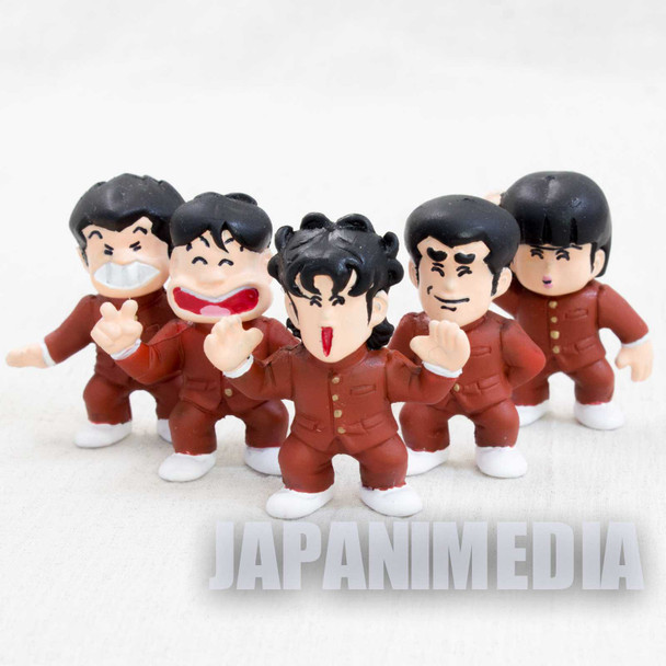 High School Kimengumi Anime Color Painted Rubber Figure 5pc Set Popy JAPAN Japanimedia Store FRONT