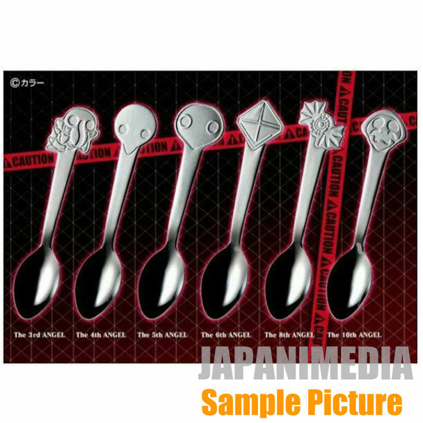 RARE! Evangelion Shito Angels Spoon 6pc Set JAPAN Japanimedia Store FRONT