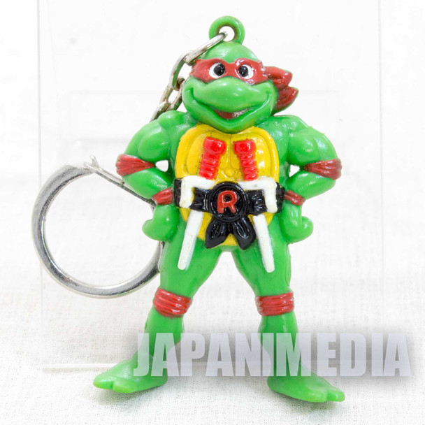 Retro RARE TMNT Teenage Mutant Ninja Turtles Raphael Figure Key Chain 1995 Japanimedia Store FRONT