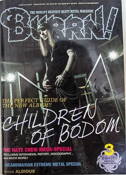 2011/03 BURRN! Japan Rock Magazine CHILDREN OF BODOM/ALDIOUS/TURISAS/HIBRIA Japanimedia Store FRONT