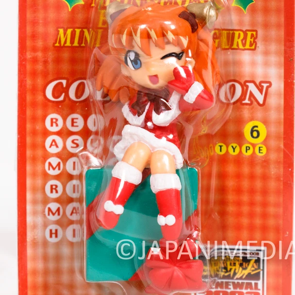 Neon Genesis Evangelion Asuka Langley Christmas Mini Display Figure SEGA Japan Anime Figure Japanimedia Store Front