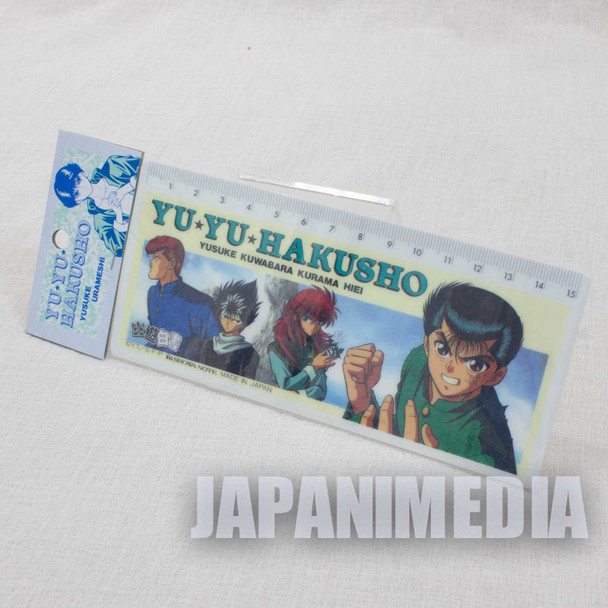 Yu Yu Hakusho Plastic Ruler 15cm [Yusuke / Kuwabara / Kurama / Hiei] JAPAN ANIME Japanimedia Store FRONT