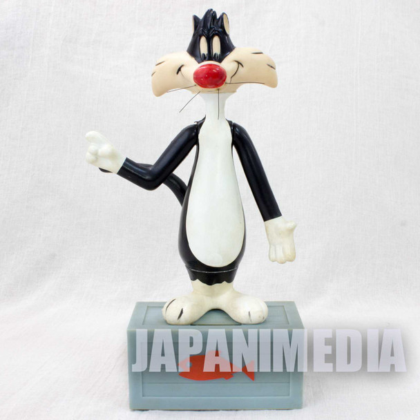 Retro RARE! Looney Tunes Sylvester Cat Figure Coin Bank 11" Warner Bros. Japanimedia Store FRONT