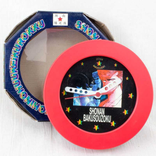 RARE! Shonan Bakuso Zoku Retro Wall Clock 5 JAPAN ANIME MANGA TOORU FUJISAWA Japanimedia Store FRONT