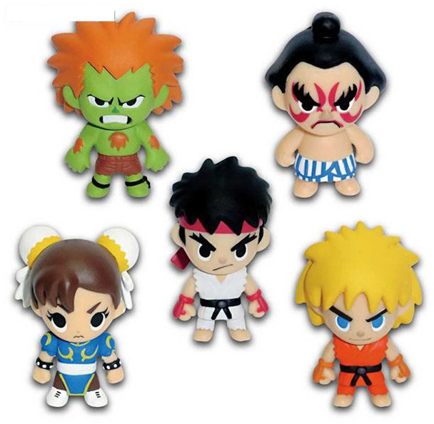 Street Fighter 2 Character Strap Figure Normal ver. 5pc Set Capcom JAPAN GAME Japanimedia Store FRONT
