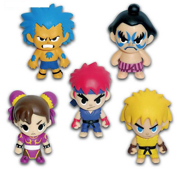 Street Fighter 2 Character Strap Figure Another ver. 5pc Set Capcom JAPAN GAME Japanimedia Store FRONT
