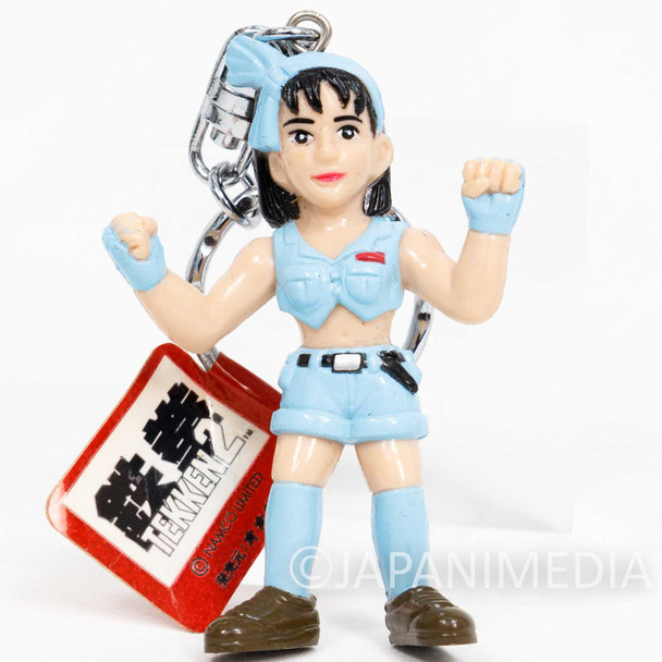 Retro RARE! Tekken Jun Kazama Figure Ballchain Namco JAPAN GAME Japanimedia Store FRONT