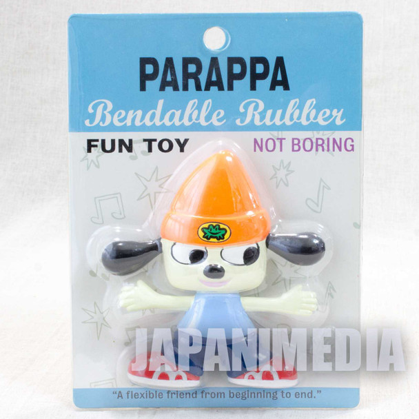 Parappa The Rapper PARAPPA Bendable Rubber Figure JAPAN Japanimedia Store FRONT