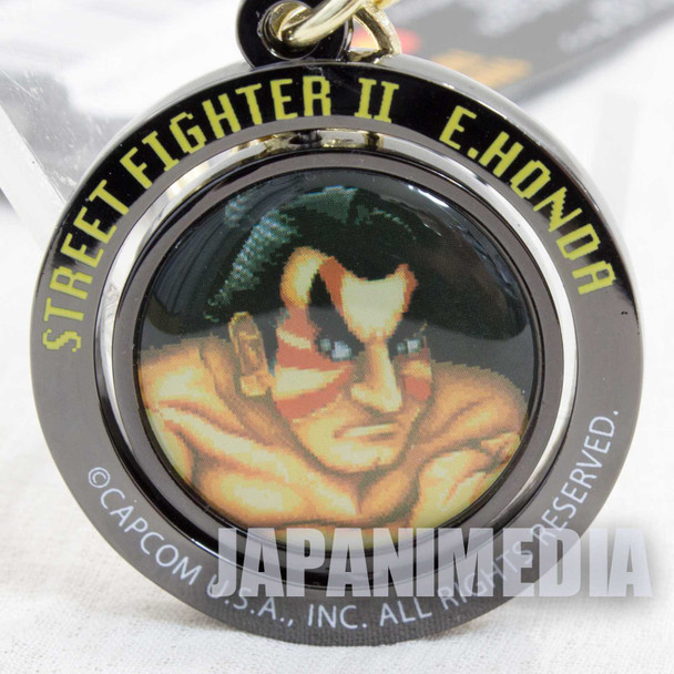 Street Fighter 2 E. Honda Turn Metal Mascot Keychain Capcom Character JAPAN Japanimedia Store FRONT