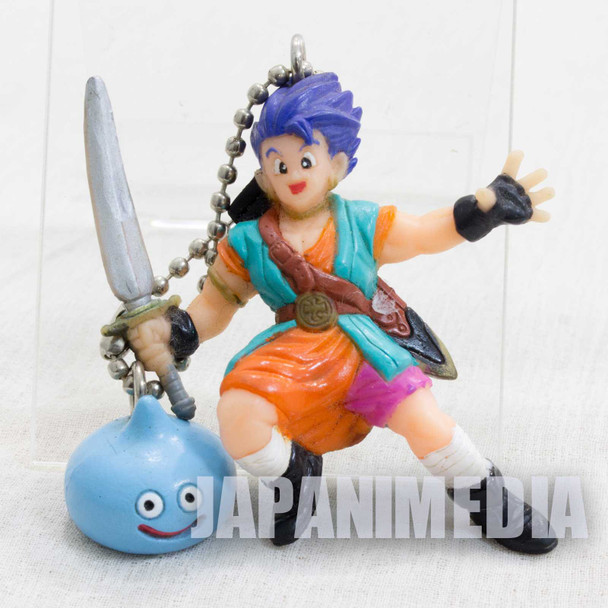 Retro RARE! Dragon Quest VI 6 Hero & Slime Figure Ballchain WARRIOR ENIX Japanimedia Store FRONT