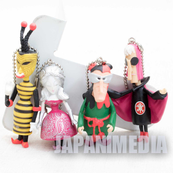 RARE! Hyokkori Hyotanjima Ball keychain 4pc Set Witch ver. [Luna / Patra / Rica / Pera] JAPAN Japanimedia Store FRONT