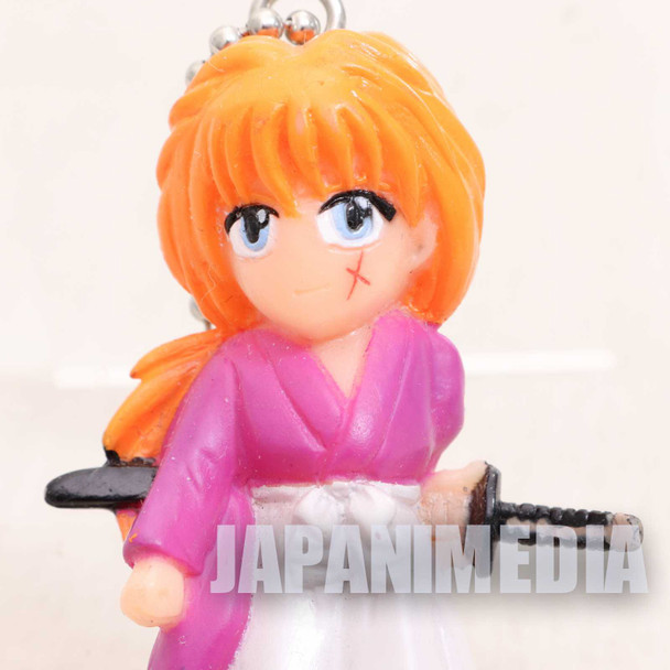 Retro RARE! Rurouni Kenshin Kenshin Himura Figure Ballchain JAPAN ANIME Japanimedia Store FRONT