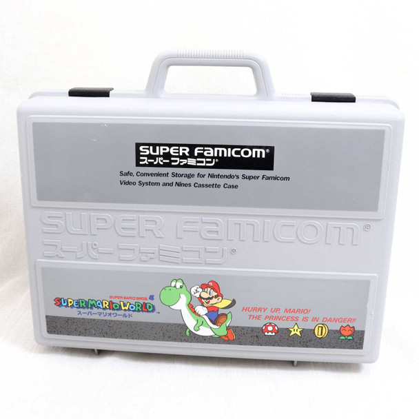 Retro RARE! Super Famicom Mario World Cassete Plastic Case JAPAN NINTNEDO SNES Japanimedia Store FRONT